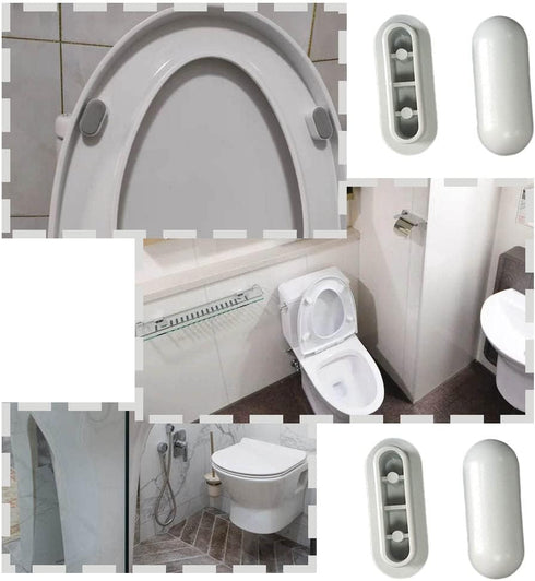 YUANHONGJIAN 10 Universal Toilet Seat Bumper Kit Pcs Toilet Seat Buffer Toilet Seat Bumper for Toilet WC Seat Toilet