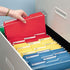 Smead Interior File Folder, Letter Size, 1/3-Cut Tab, Blue, 100 per Box (10239)