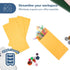 MOS #7 Coin Envelopes - 3-1/2" x 6-1/2" Gold Self-Seal Coin Envelopes #7 (550 Count) for Budgeting and Savings