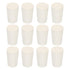 MECCANIXITY Rubber Tapered Plug - 13mm to 17mm Solid Test Tubes Bungs Stopper for Lab Home (12 Pieces)