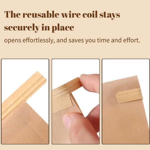 Packaging 50 Pack, 8.7x4.3x11 Inches, PAICUIKE Bread Bags Large Bakery Bag with Window Bags Tin Tie Tab Lock