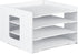 Scrapbook Paper Organizer, 4 Tier File Holder for Desk, Stackable Paper Trays for Home Office School Decorations