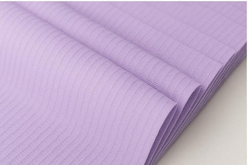 13" x18" 500 Pack, 3-Ply Disposable Dental Bibs W L, Per Waterproof Tattoo Bibs Sheet for Nail Salon, Dental Clinic
