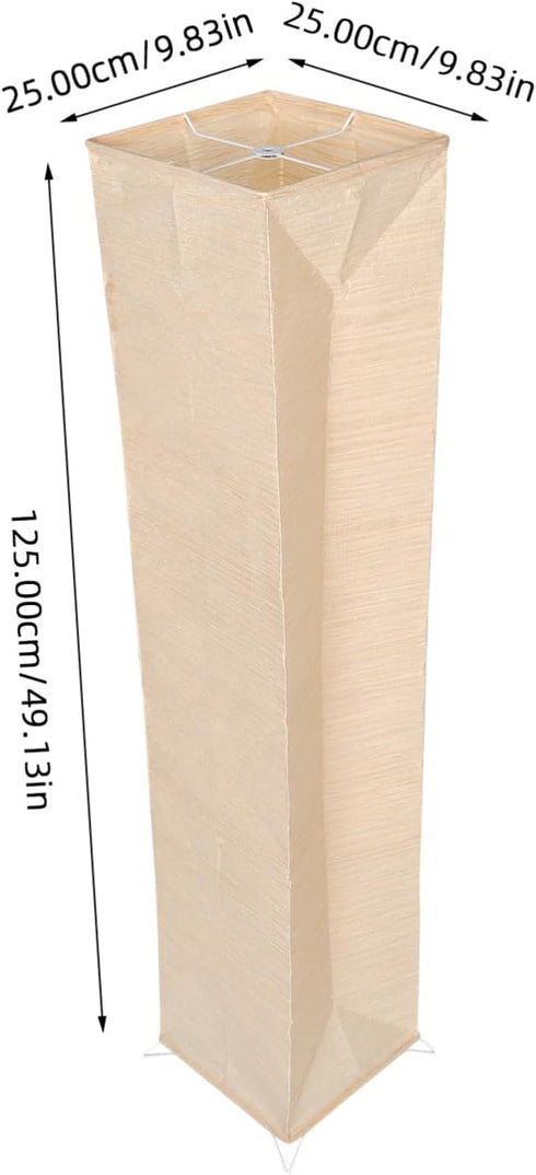 Foldable Japanese Paper Floor Lamp Shade - Light Cover for Home
