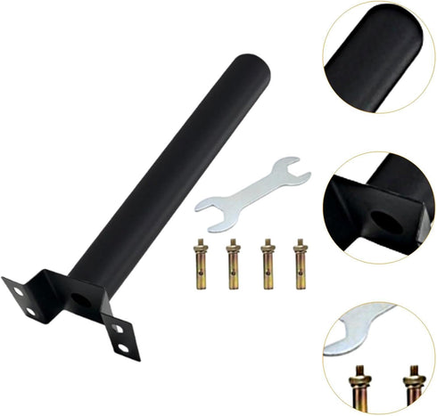 IEUDNS Solar Street Light Extension Mounting Arm,Street Light Pole Yard Waterproof Pole Mounting Bracket for Outdoor