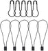 500 Pcs 7 Inch Hang Tag Fasteners with Black Nylon Strings & 500 Pcs Black Metal Ground Safety Pins