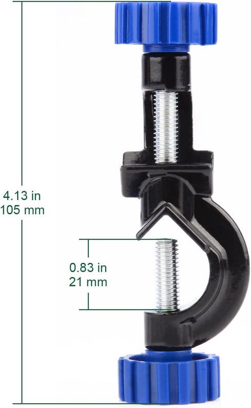2-Pack Adjustable Bosshead Clamp Holder, Heavy Duty Lab Stand Clamp Holder Boss Head Clamp Aluminum Alloy Body Rods up to 21 mm in Dia for Laboratory