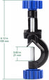 2-Pack Adjustable Bosshead Clamp Holder, Heavy Duty Lab Stand Clamp Holder Boss Head Clamp Aluminum Alloy Body Rods up to 21 mm in Dia for Laboratory