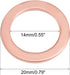 uxcell 10Pcs 14mm x 20mm x 1.5mm Copper Flat Washer for Screw Bolt