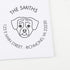 Custom Slim Puggle Dog Address Stamp - Handcrafted Ink Stamp for Thank You Cards & Return Address - Unique Mail Stamp