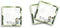 Sticky Notes 12 Pack, 3"x3", 50 Sheets/Pad, Water Me and I"ll Grow Beautifully Plants, Cute Memo Note Pads
