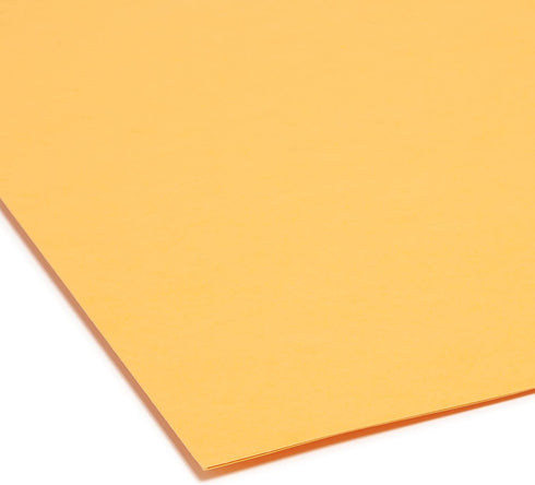 Smead File Folder, Goldenrod, Letter Size, Reinforced 1/3-Cut Tab, 100 per Box (12234)