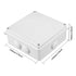 ABS Plastic Dustproof Waterproof IP65 Junction Box Universal Electrical Project Enclosure White 5.9"x5.9"x2.8"(150mmx150mmx70mm)