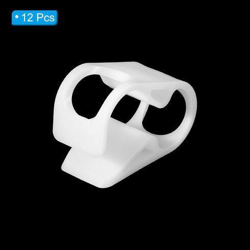 PATIKIL Plastic Tube Tubing Clamps, 12Pcs 3/8" - 5/8" Tube OD Adjustable Hose Clamp Clip for Laboratory Pinch Valve,