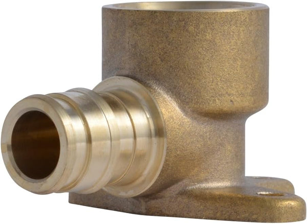 SharkBite 1/2 x 1/2 Inch Expansion FNPT 90 Degree Drop Ear Elbow, Brass Plumbing Fitting for PEX-A Pipe