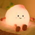 Night Light for Kids, Cute Peach Soft Silicone Nursery Light with 7