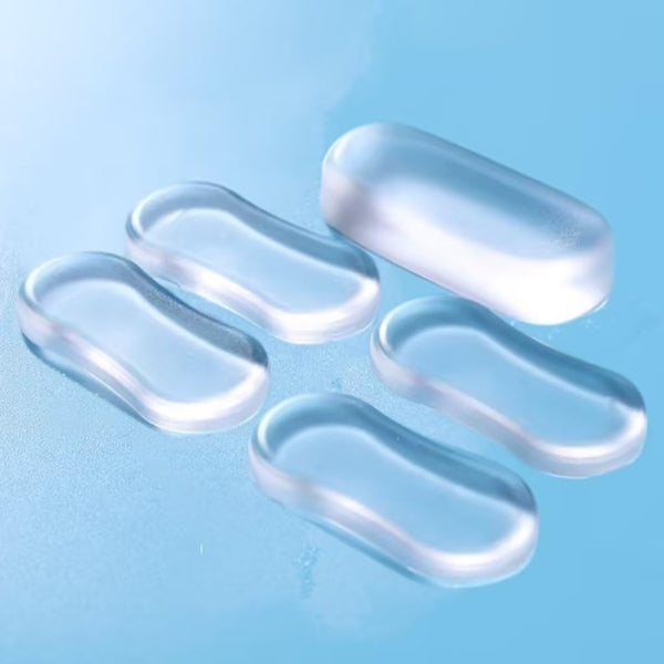 5 Pcs Transparent Toilet Seat Bumper Set, Silicone Strong Adhesive Toilet Seats