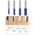 Yakamoz Industrial Grade 4Pcs 1/4" Shank Straight Dado Router Bit Set, Wood Milling Cutter Tools