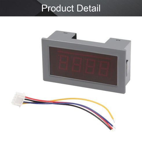 Fielect Digital AC Voltmeter Panel, AC 0-300V LED Digital Volt Meter, 3 1/2 Digit