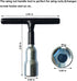 Wing Nut Hand Tool, T Handle Wing Nut Tightening Hand Tool, Wing Nut Driver for Eye Screws, C Hook Bolt, Q-Hanger,Screw Hooks and Wing Nuts