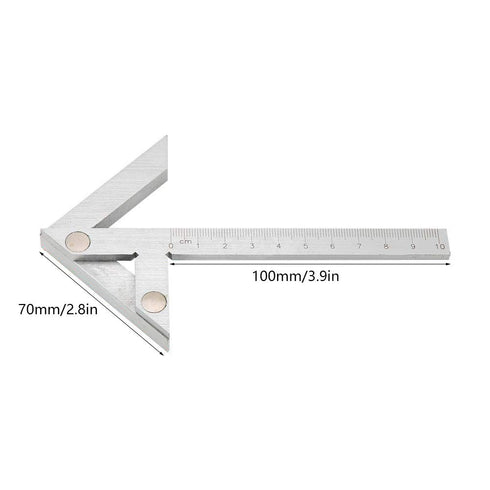Center Measuring Tool - Center Finder Line Gauge for Woodworking, Centering Gauge Tool 100 * 70mm