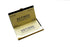 RXBC2011 Retired Business Cards, Funny Retirement Gift Pack of 50 with Gold Mirror Stainless Steel Case