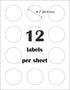 Mr-Label 2" Glossy Frosted Clear Round Labels, Waterproof and Tear-Resistant for Food Package and Jar