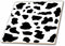3dRose Black and White Cow Pattern - Animal Print - Patches Spots