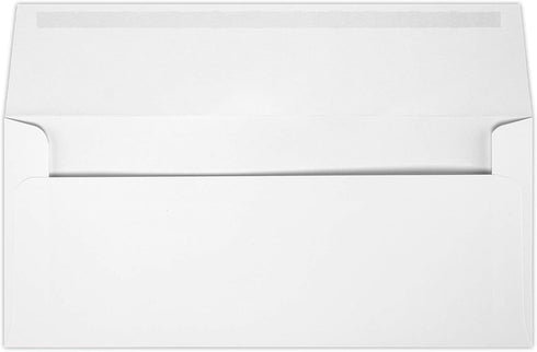 LUXPaper Invitation Envelopes #9 Slimline | 3 7/8" x 8 7/8" | White | 70lb. Text | 50 Qty