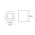 uxcell Aluminum Wire Rope Stop Sleeve Round Cable Ferrule Loop for 5/32" Wire Rope Pack of 50