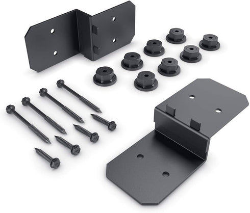 Ozco Building Products 51775 Ironwood 4-inch Post to Beam Connector, Black (2 per Pack)
