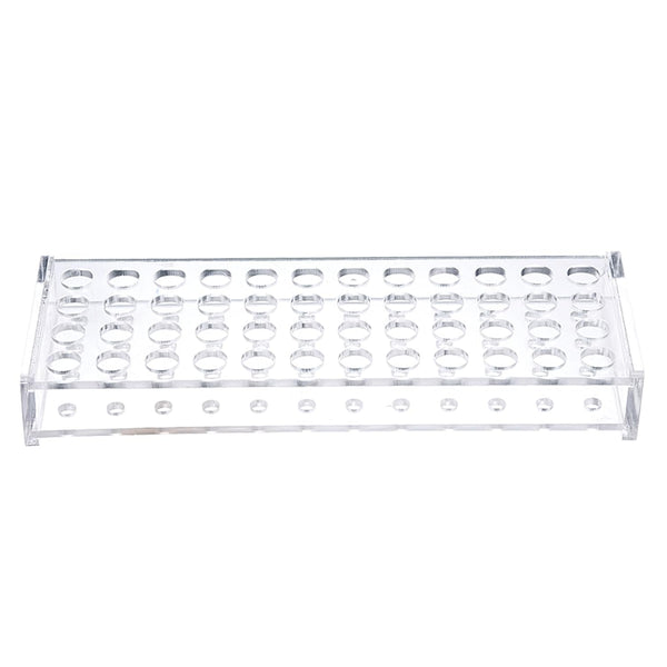 YOKIVE Tube Rack, Acrylic Test Tube Rack Holder, Great for 1.5ml, 2ml Lab Test Tubes (Clear, 48-Sockets)