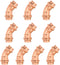 EFIELD 1/2" x 1/2" Copper Press Fit 45 Degree Elbow Fittings, Pack of 10 for Copper Tube Connection