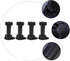 4pcs 100-120mm SEWACC Adjustable Sofa Supporting Legs, Black Thickened Plastic Furniture Support Feet for Cabinet, Tv