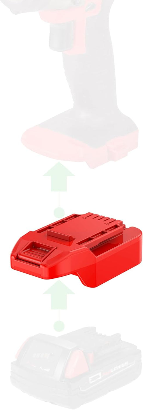 Adapter Upgrade for Bauer 20V Cordless Tools - Compatible with Milwaukee M18 Batteries for Power Supply