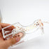 Clear Acrylic Tape Dispenser Holder for Office School Home Stationery Supplies, Rose Gold Tape Dispenser