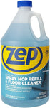 1 2) ECZUMSF1282 Zep Spray Mop Refill and Floor Cleaner - Gallon (Case of - Professional Grade Versatile Multi Surface