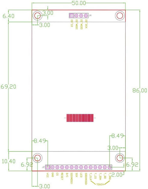 HiLetgo 2.4" SPI TFT LCD Display ILI9341 Touch Panel 240x320 5V 3.3V, 2.4 Inch