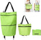 wekunro 2 in 1 Foldable Shopping Cart - Portable Trolley Bags for Shopping