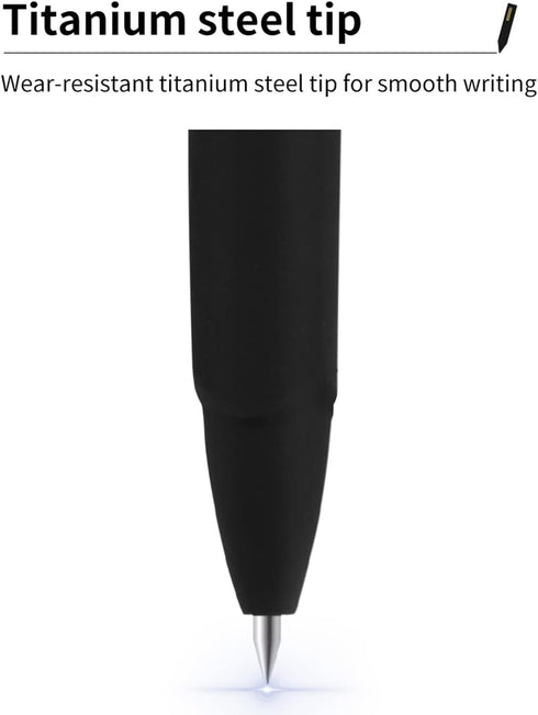 Rollerball Pens Gel Ink Office Pens, 12 Pack 0.7mm Black
