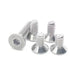 M10-1.5 x 55mm Flat Head Socket Cap Screws, Stainless Steel 18-8 (304), 5 Pcs Machine Screws Inner Hex Screw Fasteners