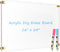 Large Clear Acrylic Dry Erase Board, 24" X 16" Non-Magnetic Frameless White Board for Wall, Includes 2 Markers