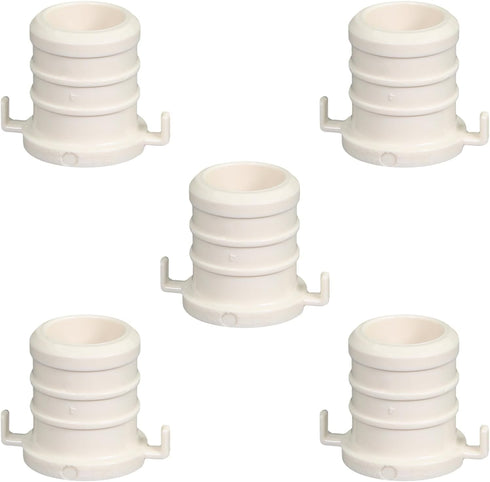 Supply Giant QQQM0034-5 Plastic PEX Poly Alloy Plug End Cap Barb Pipe Fitting, 3/4'' White (5 Pack)