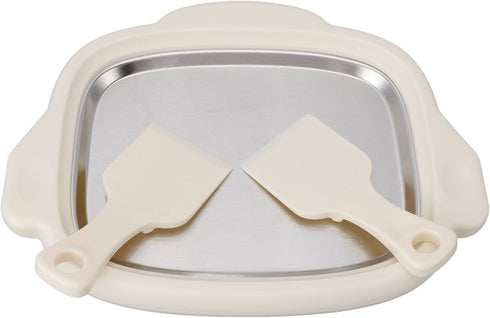 Depisuta Instant Ice Cream Maker, Rolled Ice Cream Maker with 2 Shovels, Stainless