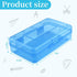 Pencil Box, Clear Pencil Case, Large Capacity Plastic Hard Pencils Case Crayon Box with Snap-Tight Lid Stackable