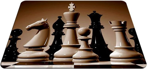 Chess Gaming Mousepad Chessboard Pattern Classic International Chess Art Mouse Pad for Computer Desk