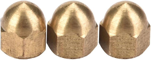 Brass Acorn Nut, Dome Cap Nut, Professional Repair Accessories for Furniture Machinery, M4 (20PCS)