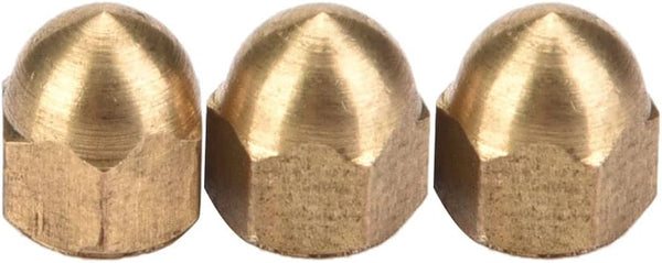 Brass Acorn Nut, Dome Cap Nut, Professional Repair Accessories for Furniture Machinery, M4 (20PCS)
