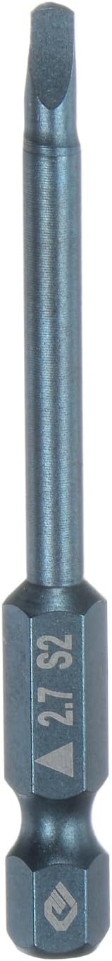 Magnetic Triangle Drill Bit Set, 2.7mm 65mm Length 1/4 Inch Hex Shank S2 Steel Triangular Screwdriver Bits