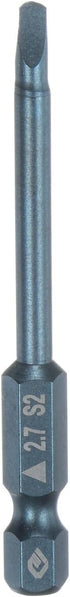 Magnetic Triangle Drill Bit Set, 2.7mm 65mm Length 1/4 Inch Hex Shank S2 Steel Triangular Screwdriver Bits